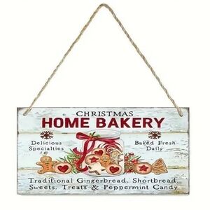 🛍️$3 ADD ON🛍️ CHRISTMAS HOME BAKERY Hanging Sign Holiday Home Decor